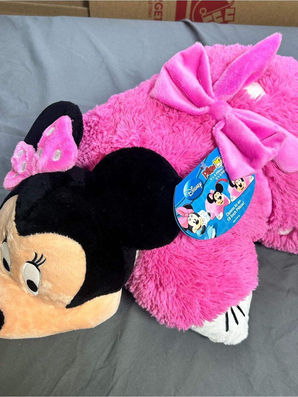 Disney Pink Minnie Mouse Pillow Pets Plush Stuffed Animal Toy 18"
